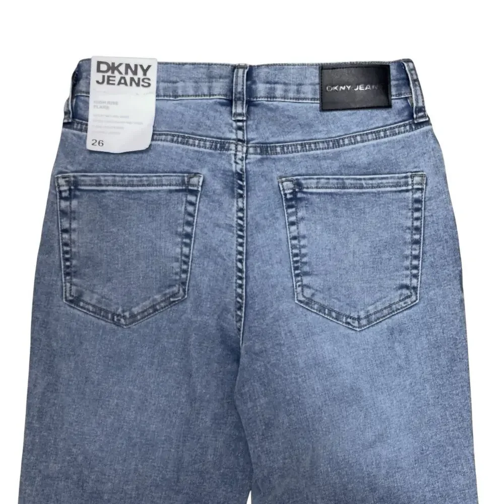 NWT Womens DKNY Sz 26 Jeans Williamsburg High Rise Flare Crop 25” Inseam NEW $79 - Picture 14 of 14